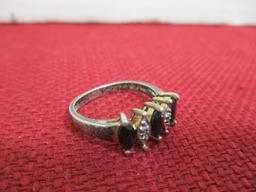 Sterling Silver Ladies' Estate Ring-Onyx