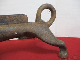 *SPECIAL ITEM-Antique Cast Iron Dachshund Tongue-Out Boot Scraper