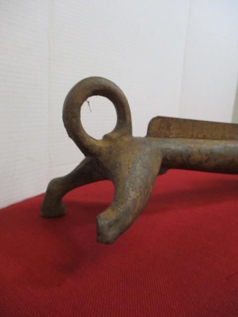 *SPECIAL ITEM-Antique Cast Iron Dachshund Tongue-Out Boot Scraper