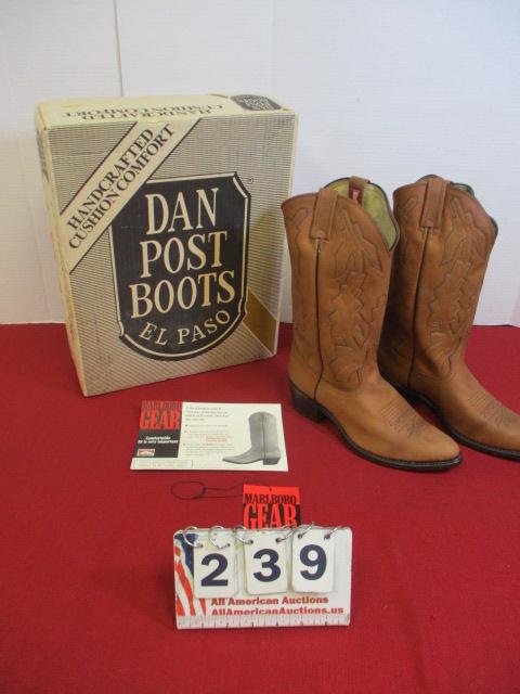 Dan Post Custom Made Marlboro Gear Advertising Cowboy Boots