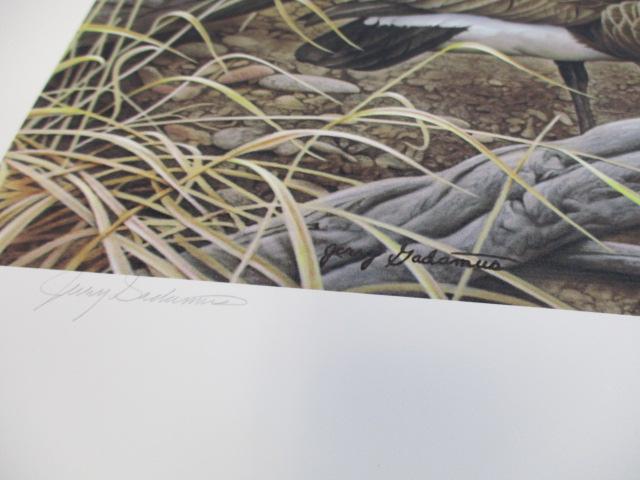 Don Klotzeke Artist Signed Rough Grouse Print + Jerry Gadamus "Moments Rest" Print
