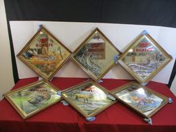 Miller Wildlife Series 3 Complete Set of Advertising Mirrors By Scott Zoelleck