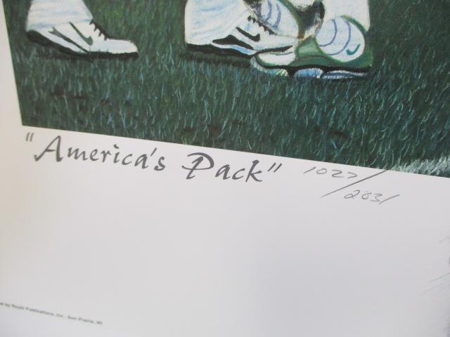 1997 Andrew Goralski "America's Pack Signed & Numbered Print