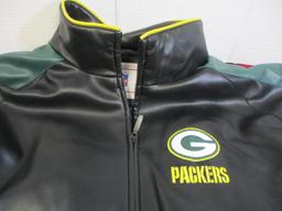 NFL Faux Leather Green Bay Packer Jacket