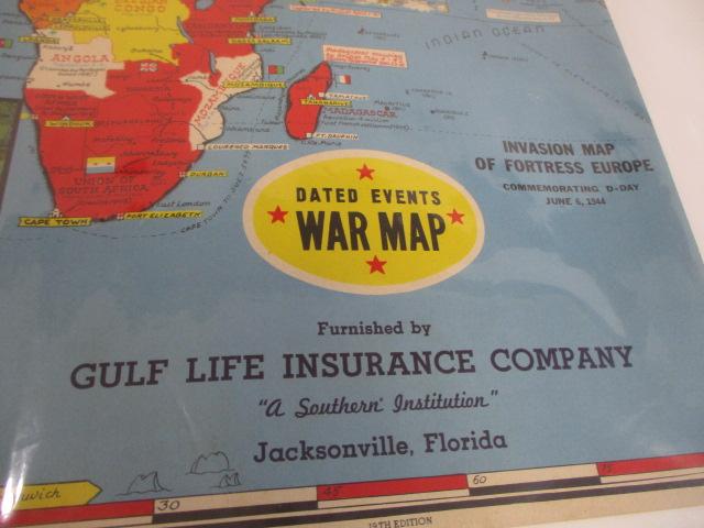 Gulf Life Insurance Dated Events War Map