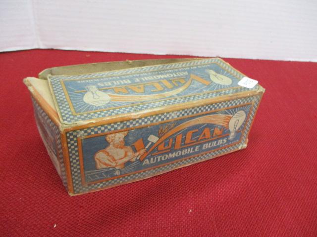 Vulcan Automobile Vintage Advertising Box w/ Bulbs