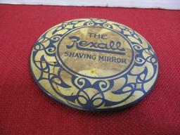 Rexall Drug Celluloid Shaving mirror