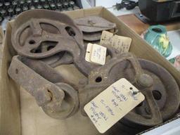 Industrial Cast Iron Pulleys-Lot of 3