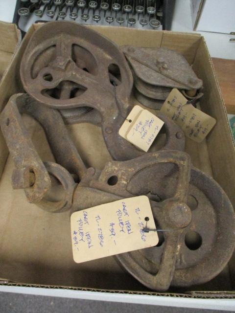 Industrial Cast Iron Pulleys-Lot of 3