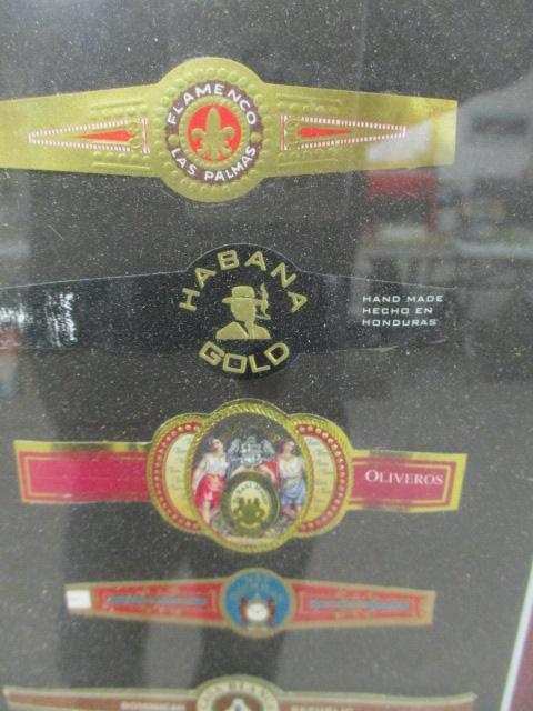 Framed Cigar Label Collection