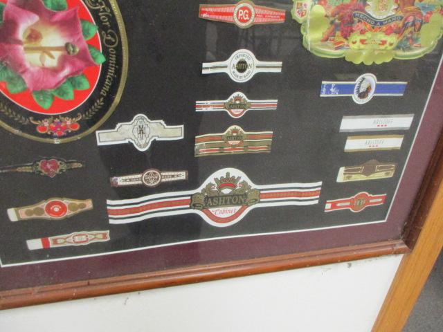 Framed Cigar Label Collection