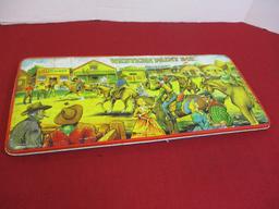 Tin Lithograph Western Paint Box