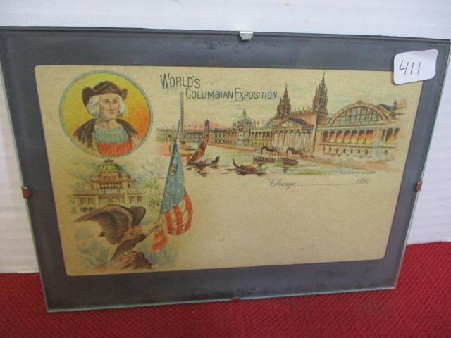 1893 World's Columbian Expedition Chicago Original Postcard