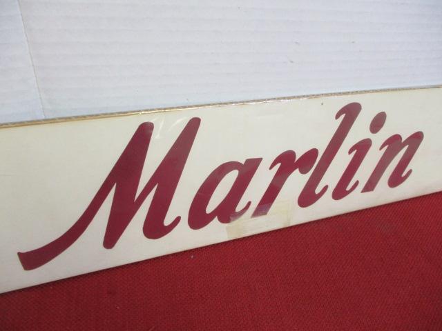 Marlin Firearms Paper Advertising Sign