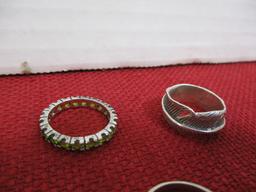 Mixed Sterling Silver Ladies' Estate Rings-Lot of 5