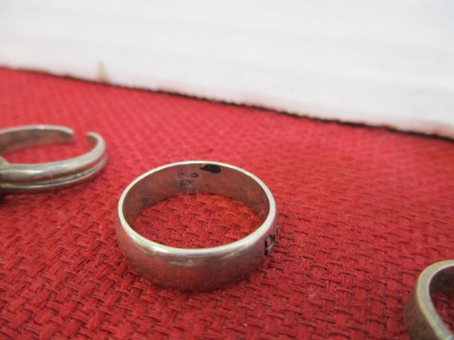 Mixed Sterling Silver Ladies' Estate Rings-Lot of 5