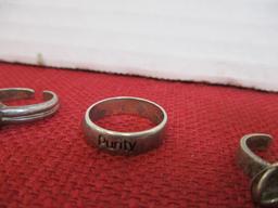 Mixed Sterling Silver Ladies' Estate Rings-Lot of 5