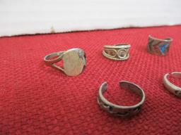 Mixed Sterling Silver Ladies' Estate Rings-Lot of 5