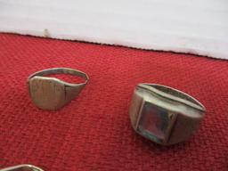 Mixed Sterling Silver Ladies' Estate Rings-Lot of 5