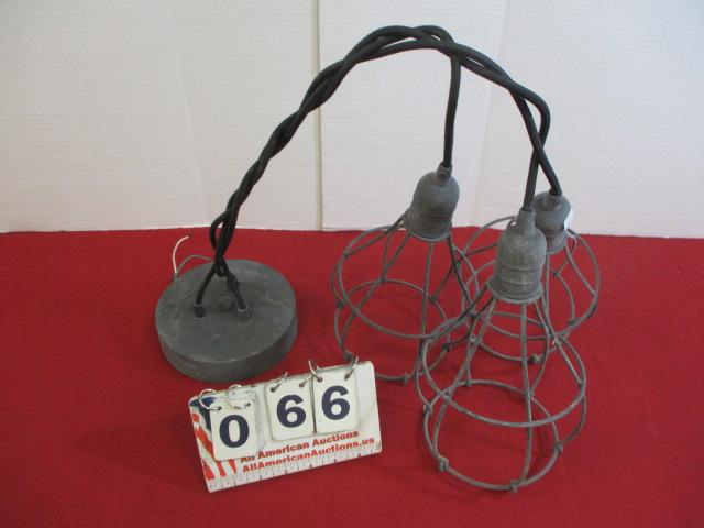 Vintage Style Triple Cage Lighting
