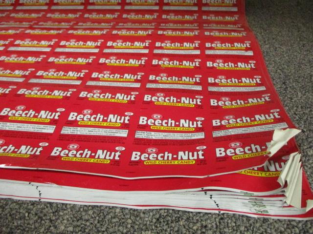 NOS Uncut Beach Nut Candy Foils