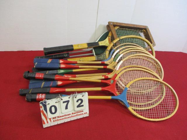 Vintage Bad mitten 7 Tennis Racket Lot