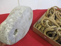 Vintage Foam Decoy w/ Nautical Rope