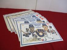 1982 Milwaukee Brewers Vintage Placemats-Large Lot of 16