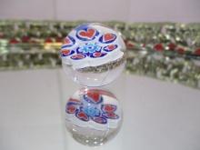 Artisan Made Vintage Hand Blown Glass Marble-Millefiori 1" Shooter