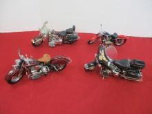 High Quality Collectible Die Cast Harley Davidson Motorcycls-4 Models