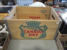 Canada Dry Wooden Advertising Crate