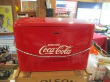 Coca-Coal Embossed Metal Cooler