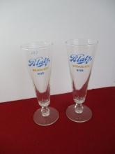 Pair of Blatz 8" Pilsner Glasses