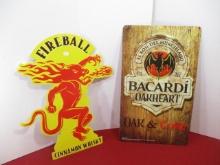 Pair of Tin Advertising Signs-A