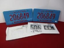 Wisconsin Collector and Other License Plates