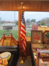 United States Flag w/ Flag Stand & Provenance