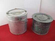 Pair of Vintage Minnow Buckets