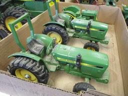 John Deere 1:16 Scale Die Cast Tractors-Lot of 3