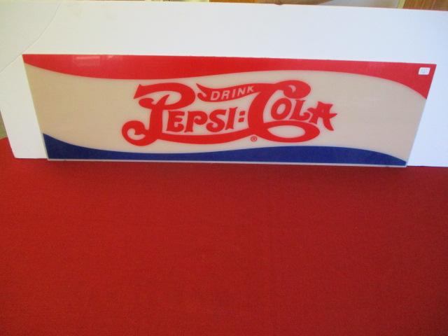 Pepsi-Cola Double Dot Acrylic Advertising Sign