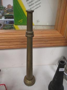 Solid Brass 1 1/2"-1/2" Fire Fighting Nozzle