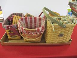 Longaberger Mixed Basket Lot-D
