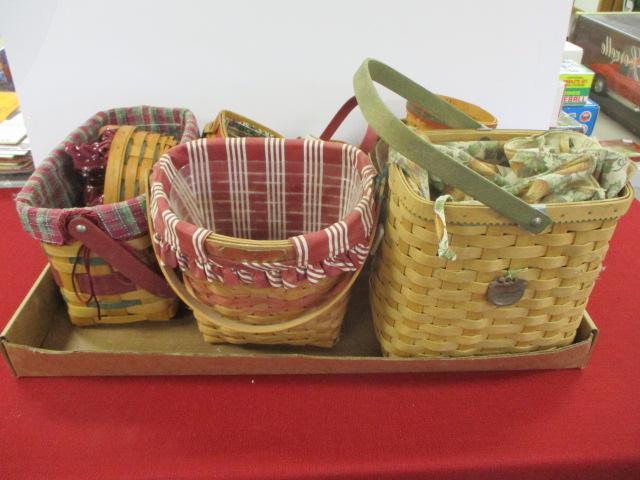 Longaberger Mixed Basket Lot-D