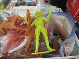 Large Lot of Cowboy/Indian Figures by Marx