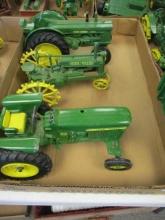 John Deere 1:16 Scale Die Cast Tractors-Lot of 3