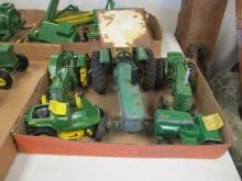 John Deere 1:16 Scale Die Cast Tractors-Lot of 5