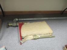 Stand Pipe Style Fire Hose & Brass Nozzle