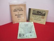 Walworth County Vintage Platt Books-Lot of 3