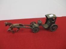 Cast Iron Horse Drawn Coach