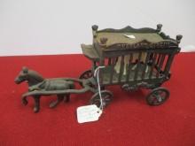 Cast Iron Overland Horse Drawn Circus