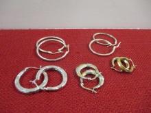 Mixed Sterling Silver Earrings